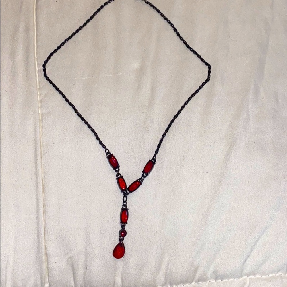 1928 Burgundy Necklace